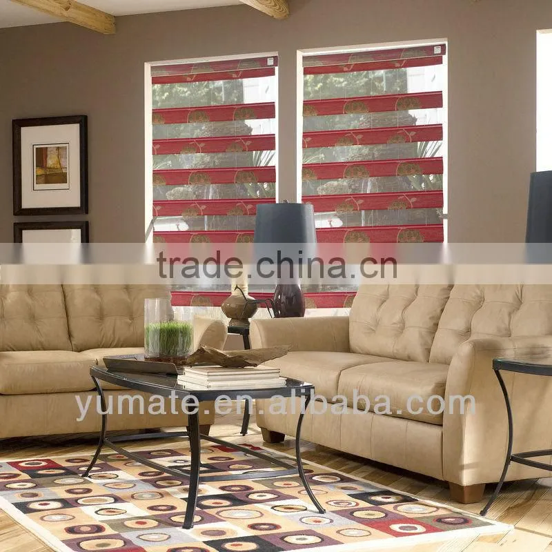 YUMA peacock shade roman blind