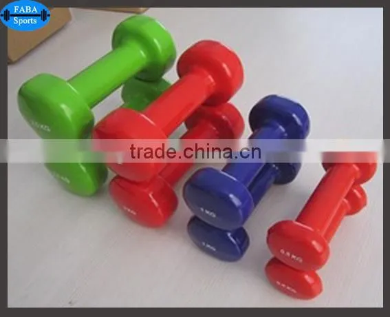 Fashion Colorful Fitness Dumbbell Color Vinyl Coated Dumbbell