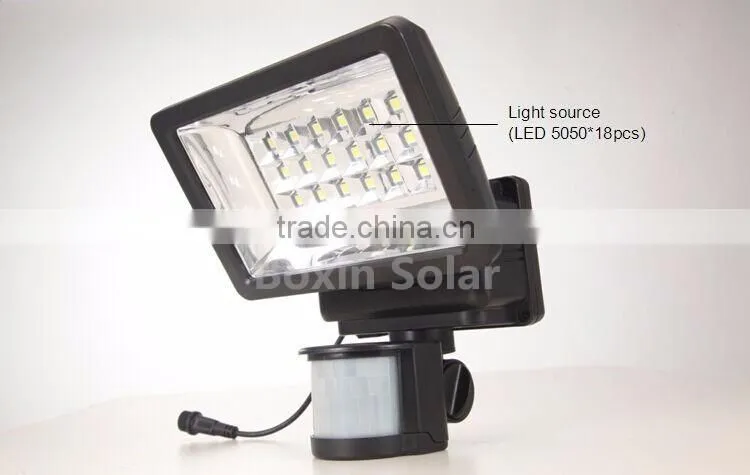 High lumens 10 LED bulbs hot Cape solar motion security light