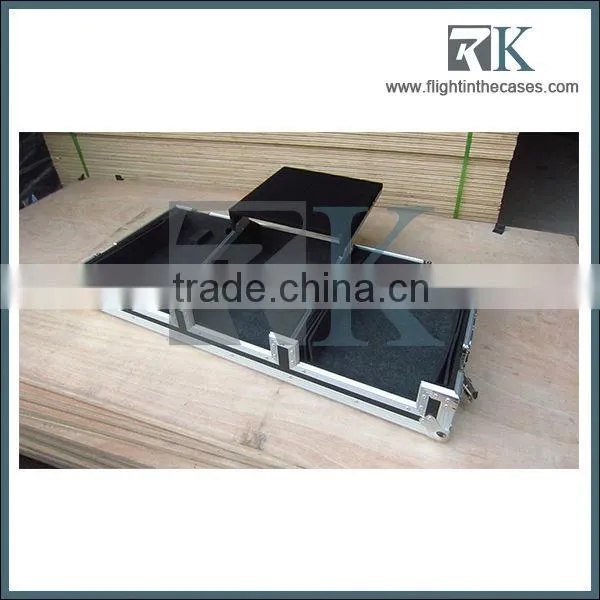 RK Slide laptop wooden turntable Coffin DJ flight case