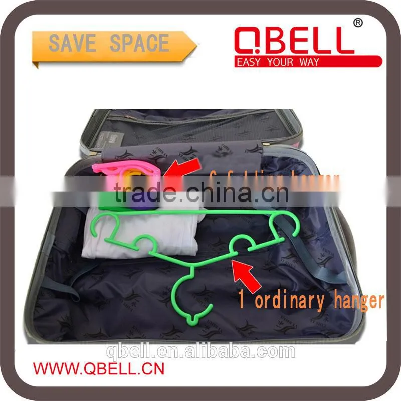 Multi-function Plastic Travel Expandable Folding Clothes Hanger/Plastic Folding Clothes Hang/Travel Clothes Hanger