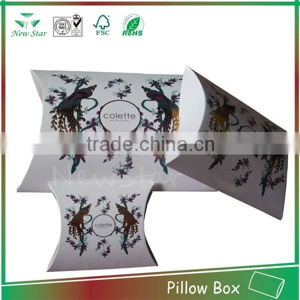 custom print kraft pillow paper box