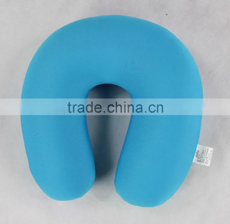 Spandex fabric solid color u shape microbeads pillow