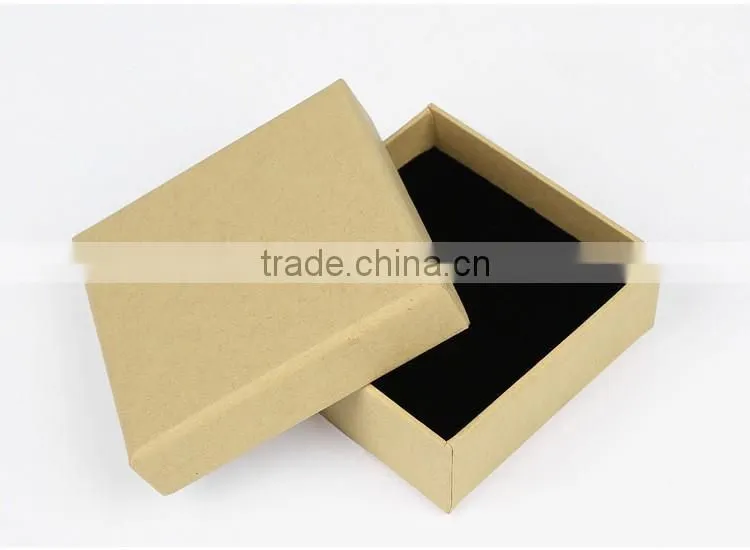 Lid and Base Gift Packaging Brown Paper Box with Clear Window
