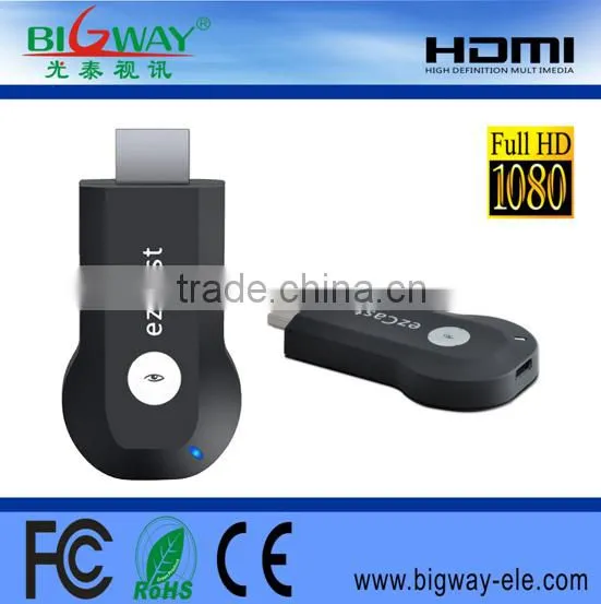 Bigway hot sale wifi display ezcast anycast miracast android tv stick