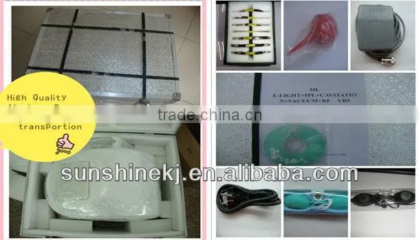 IPL handpiece with big crystal and lamp with 150.000 shots