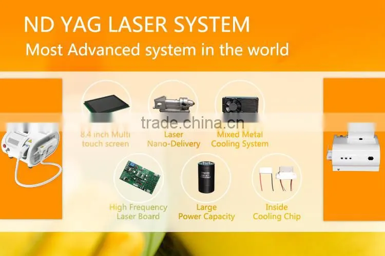 q switched nd yag laser treatment Remove tattoo / eyebrow tattoo / nevus laser machine