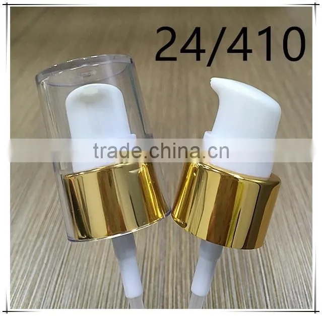 golden collar closure treatment cream pump 24/410/aluminum switch pump