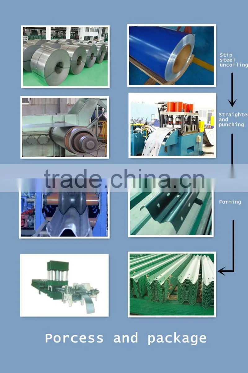 Highway guardrail post / highway guardrail post spacing