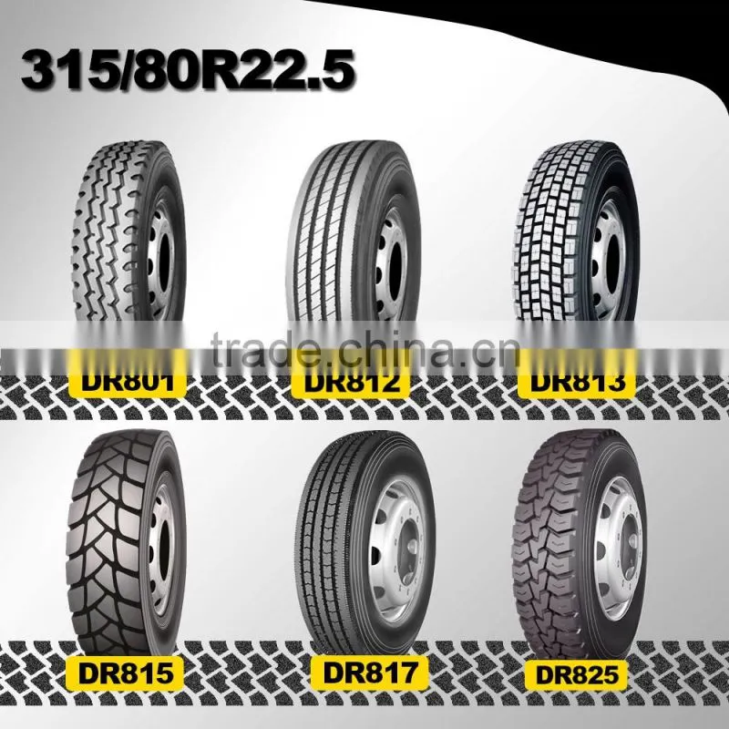 DOUBLE ROAD good price radial truck tyres 315/80r22.5