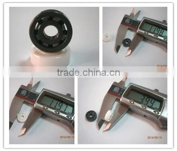 608 chrome ring si3n4 ball white nylon cage hybrid ceramic bearing