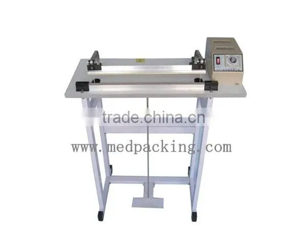 Plastic aluminum bags sealer pedal electrical,sealing machine 400mm,package welding+teflon belt+heating wires,equipment tools