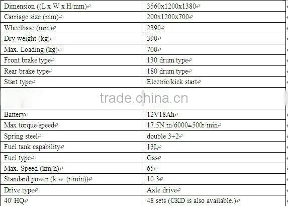 Newest good quality three wheel motorcycle gasoline tricycle