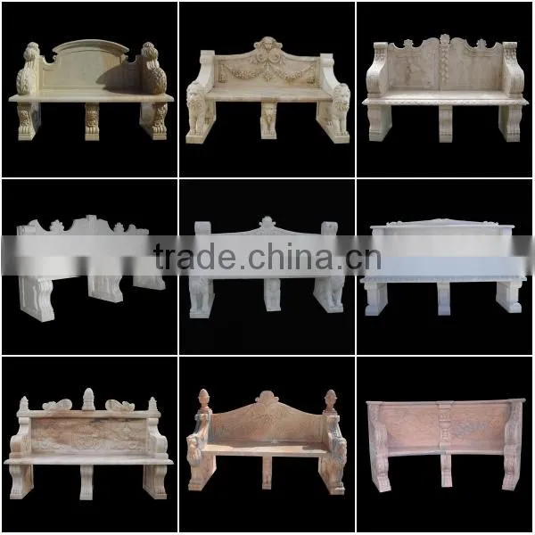 Hand Carved Cheap Stone Garden Bench