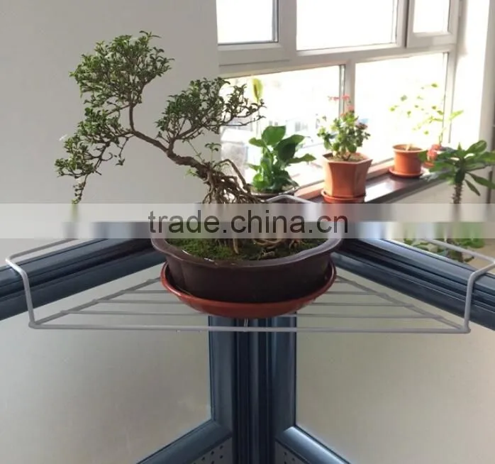 Balcony Hanging Flower Pot Rack Triangle Wall Flower Shelf
