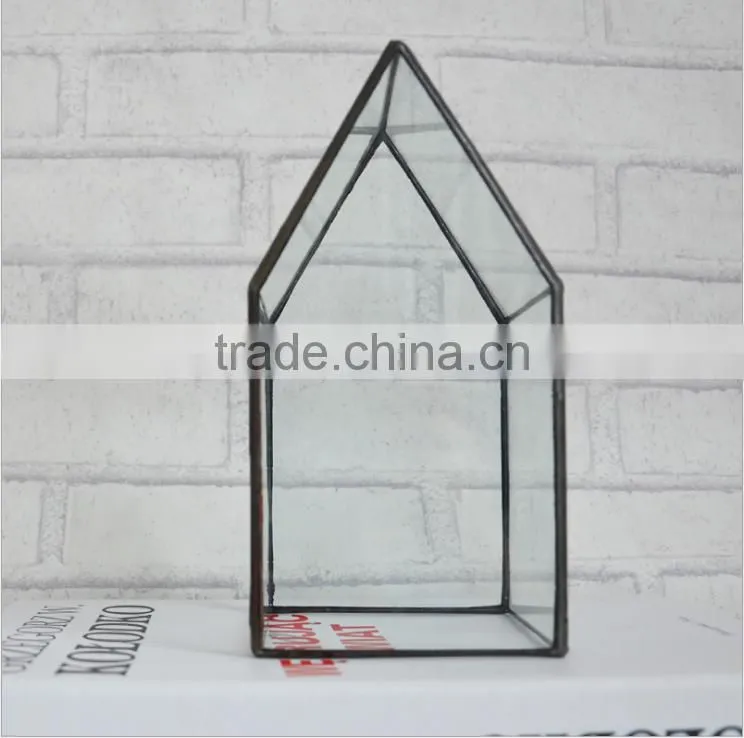Creative DIY House Design Fireworks Silver Flower Glass House Atmosphere Night Light, Decorative Table Bedroom Warm Night Light
