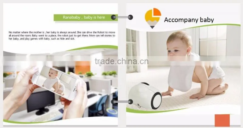 Factory Price WIFI Charge Voice Intercom Home Monitoring Real Care Baby Robot