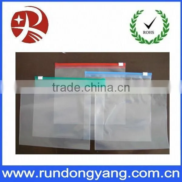 Beautiful plastic zipper bag for packing printed red fox