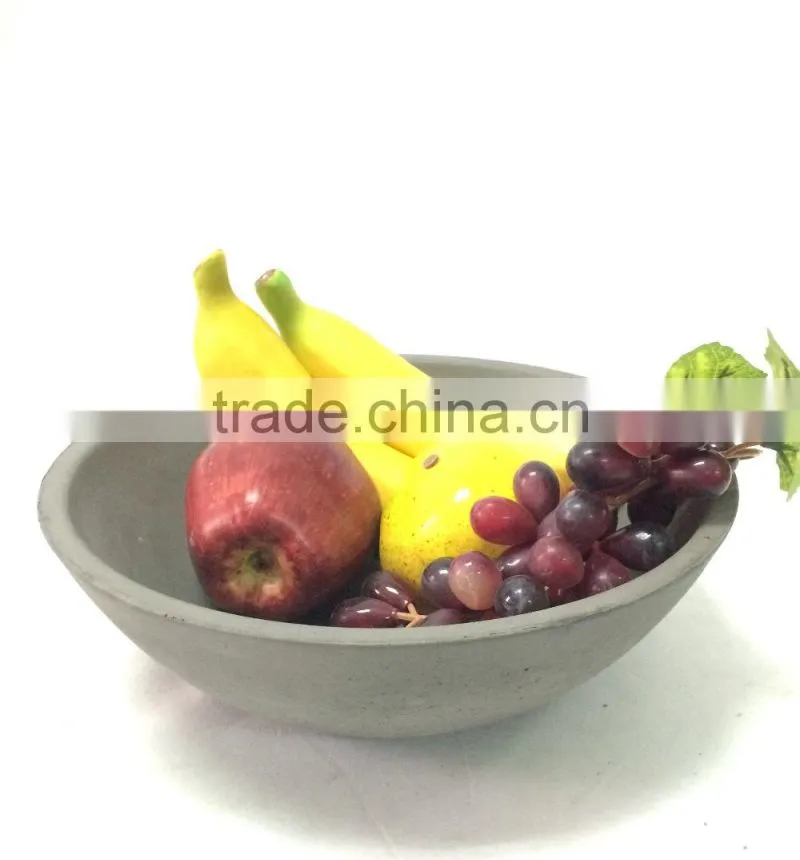 Concrete or cement catchall/box/bowl with wood