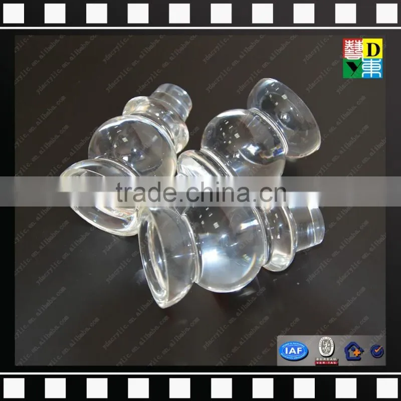 Hot sell clear plastic furniture legs popular design acrylic table legs cheap fancy PMMA sofa leg from china manufacturer