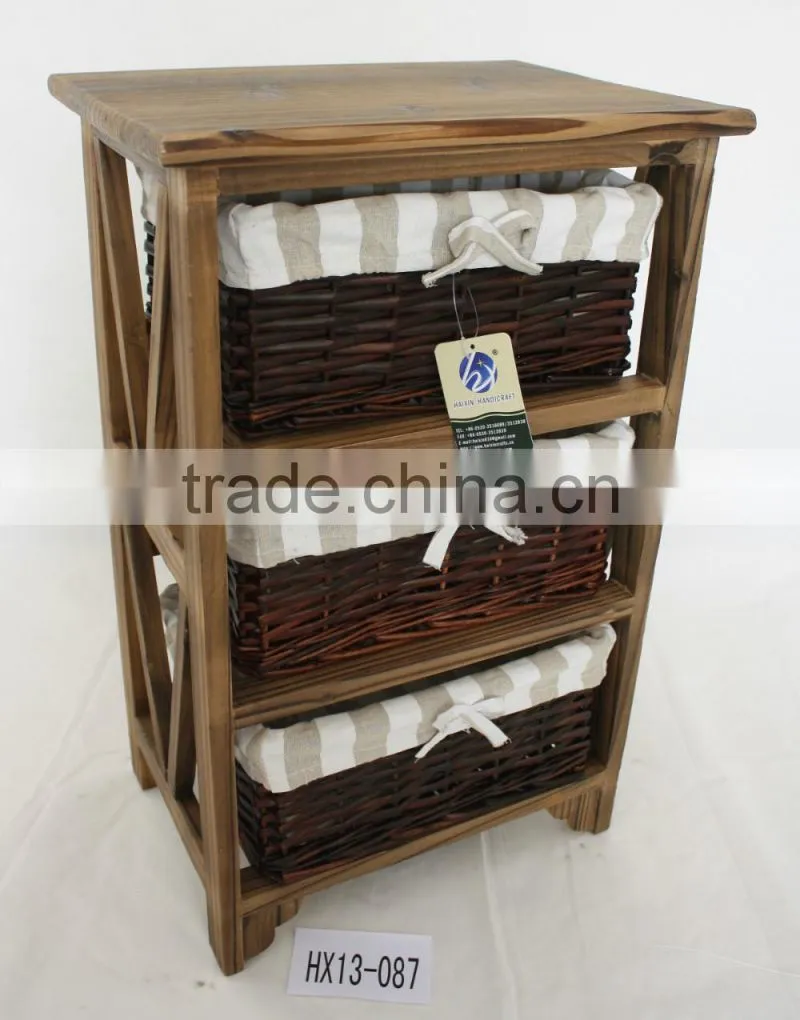 living room cabinet with woven basket wicker basket cabinet