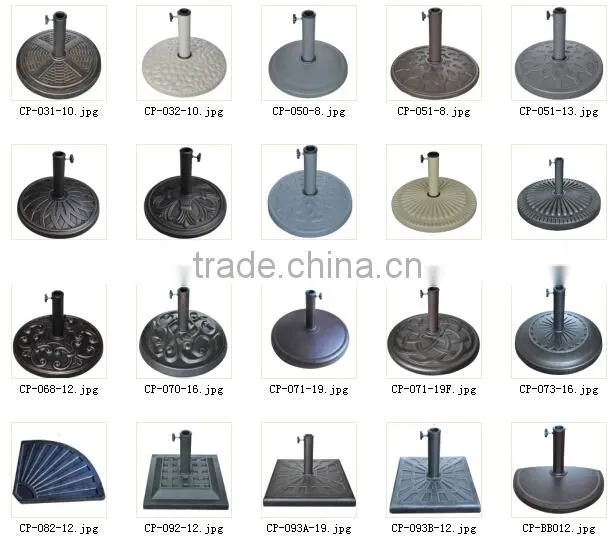 Rose Shape Outdoor 9KGS Resin Umbrella Base CP-052-9
