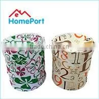 Portable Mesh Foldable Laundry Hamper With Reinforced Carry Handles