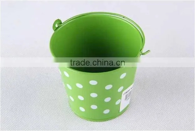 High Quality Chinese Factory New Style Garden Bucket for kids with dot printing