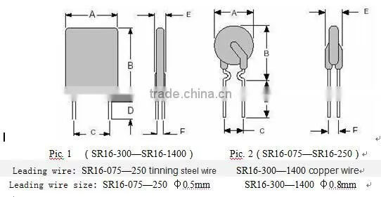 16V PPTC Resetable Fuse