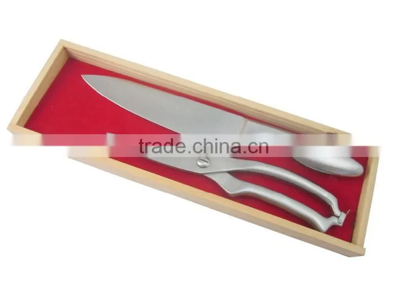 High Quality Wooden Handle Kitchen Scissor