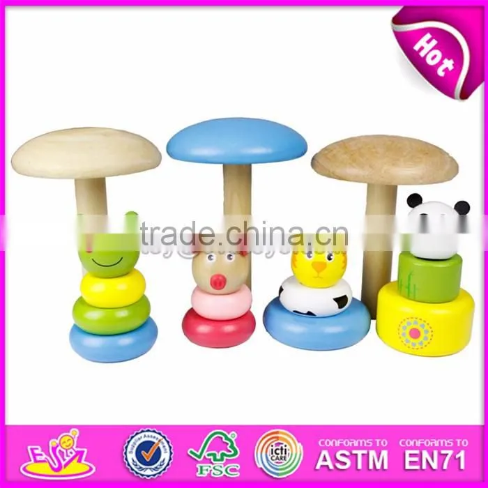 Best wholesale toys suppliers wooden baby stacking blocks for sale W13D148