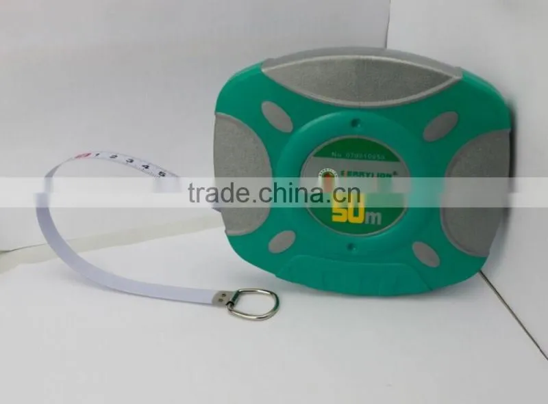 50m plastic shell long steel measuring tape, high quality measuring tape