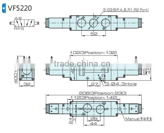 VF VZ pressure reduce valve with high quality