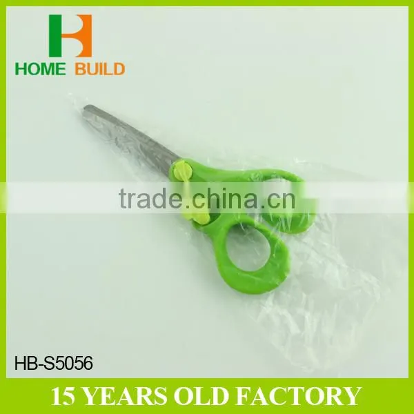 Factory price HB-S5056 5'' Stainless Steel Student Scissors with safety Lock