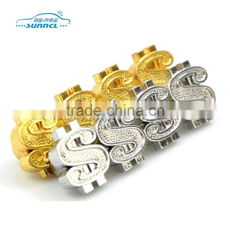 Aluminium Alloy Tire Valve Caps with Lock , Plastic Tire Vale Cap , 4PCS / SET