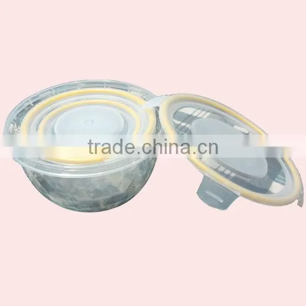 Round Airtight Plastic Promotional Container With Lid