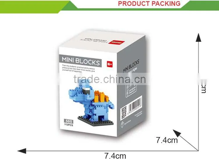 wholesale kids intelligence building blocks small plastic dragon toys
