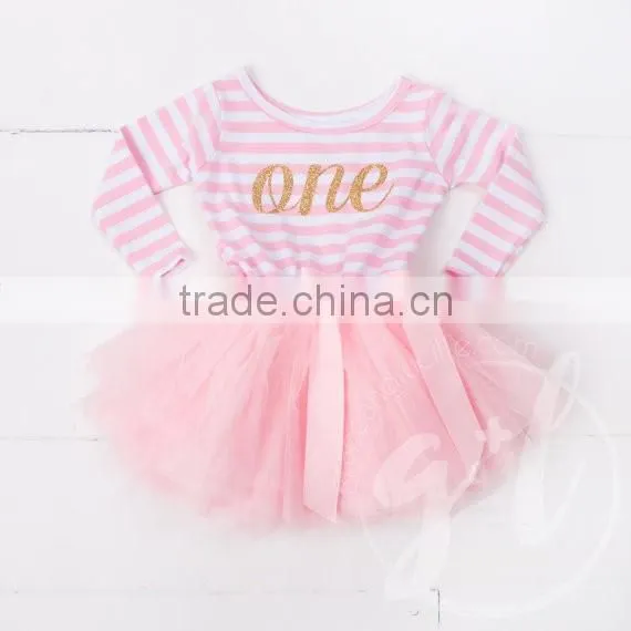 2017 Newborn Baby Clothes Girl Party Children Frocks Designs Tutu Dress hsd2043