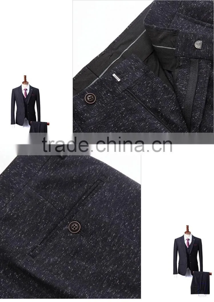 2017 latest design black snow/dot suits wedding dress for men pictures of men wedding coats