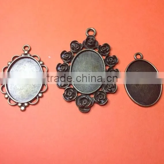 21x12mm metal bezel connector charms diy small metal bezel charms for jewelry accessories