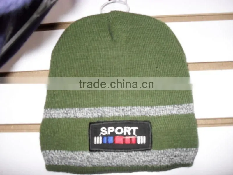 camo pattern winter knitted beanie hat