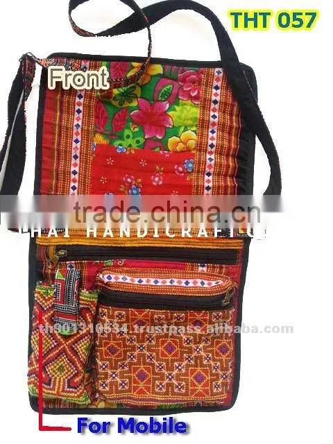 Thai Embroidered HMONG Hill Tribe Tote Hand Bag Shoulder Bag Cross Body Bag