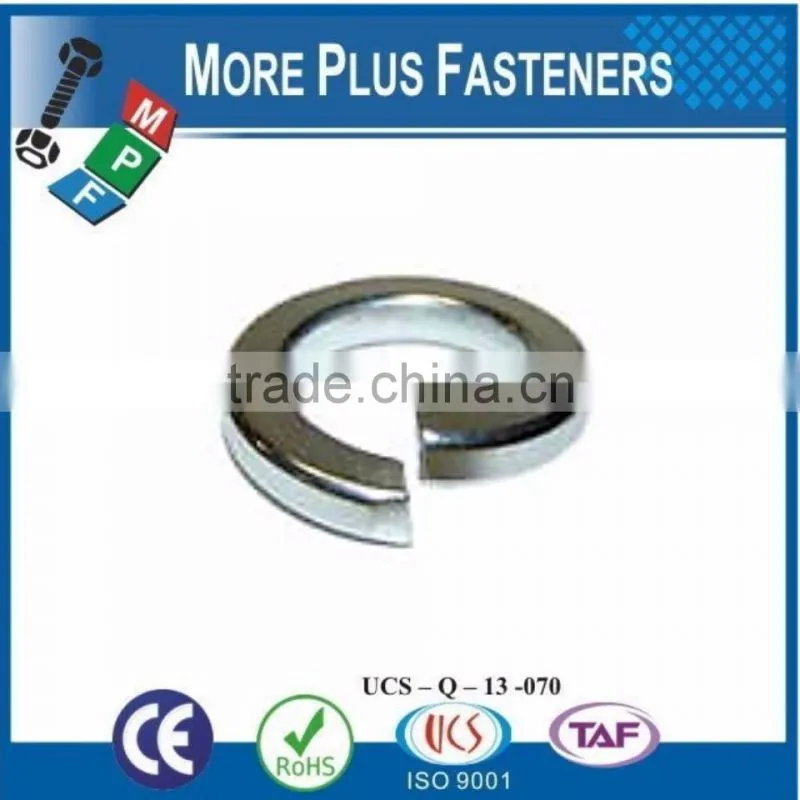 Made in Taiwan Galvanized Steel Spring Lock Washer