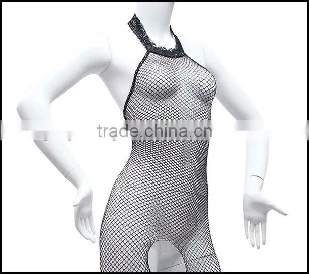 Summer New Fashion Korean Style Wholesale Sexy Elegant Set neck Lace Woman Body Stocking