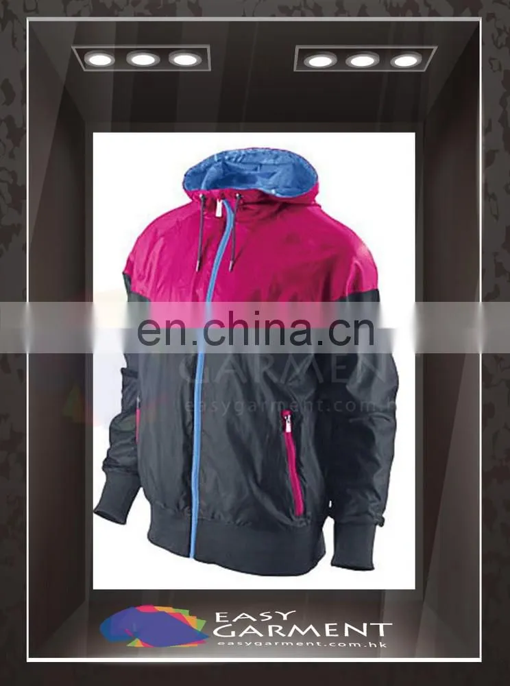 OEM Design Hot sales outdoor waterproof zip Contrast Color Logo printing Women running Jacket