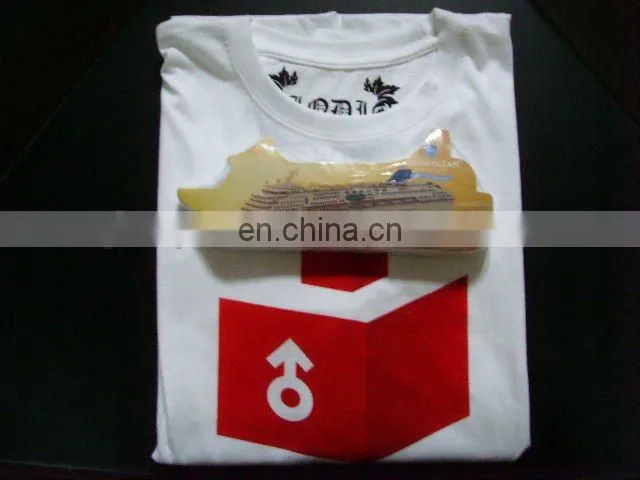 compressed t-shirt in customized shape