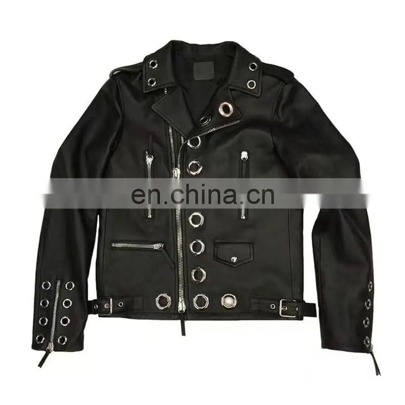 Custom Design Women Black Leather Jacket Custom Made Leather Jacket