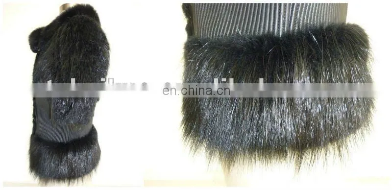 HK103 Ladies raccoon dog fur coat