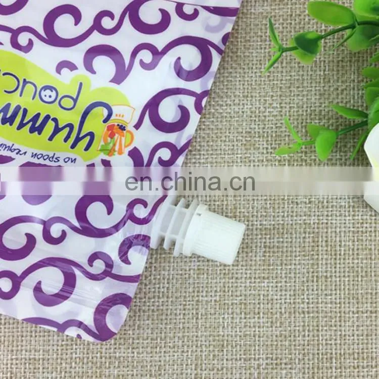China factory wholesale stand up pouch with spout/food spout pouch