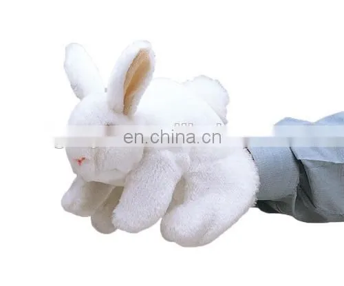 Four foot ASTM/EN71 baby love white rabbit hand puppet